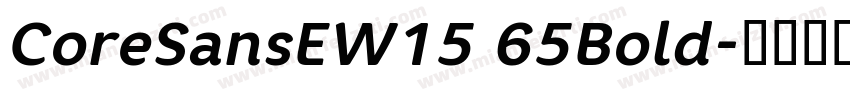 CoreSansEW15 65Bold字体转换